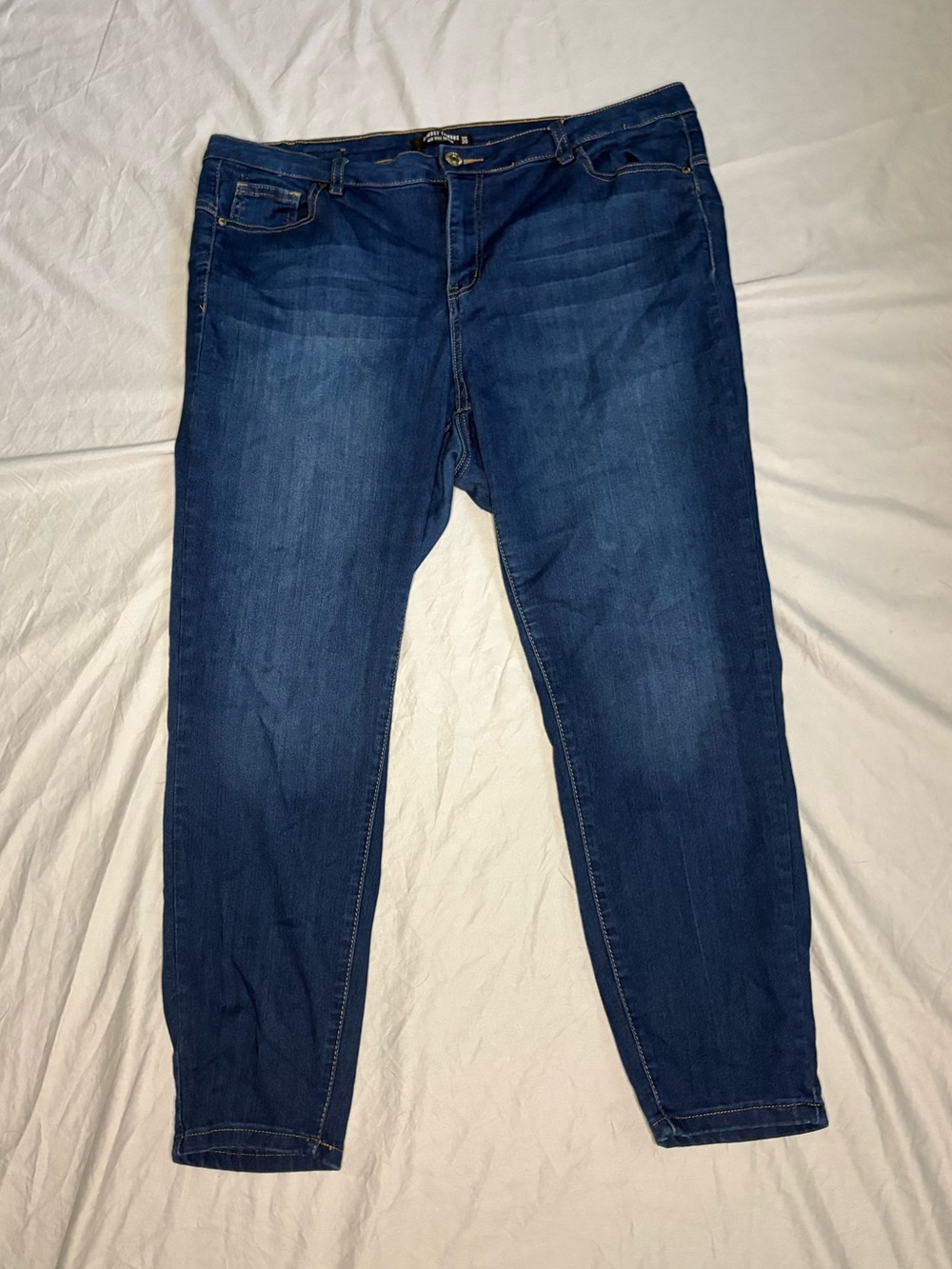 Almost Famous Men's Slim Jeans in Dark Blue
